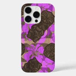 Ali'i Refuge Hawaiianischer Hibiskus Tiki Violet iPhone 16 Pro Hülle