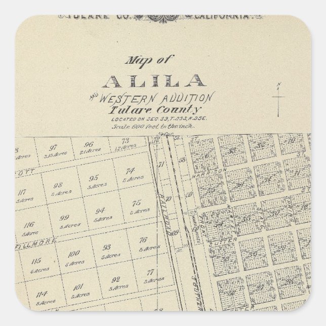 Alila Quadratischer Aufkleber (Vorderseite)