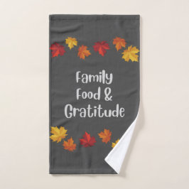 Alimentation familiale et serviette de toilette Gr