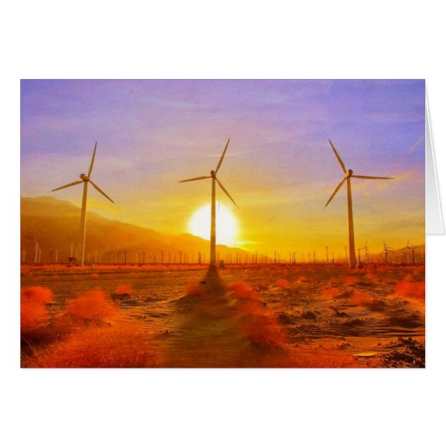 Alimenté par le vent (Devant horizontal)