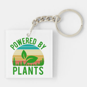 Alimenté Par Plantes Funny Green Vegan Vintage cou