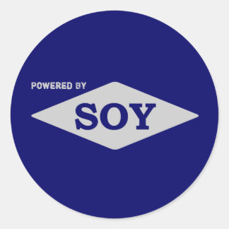 Alimenté par un autocollant Soy