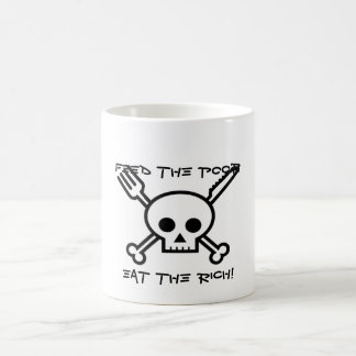 Alimentez les pauvres mangent la tasse de café