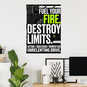 Alimentez Votre Feu Détruisez les Limites Affiche