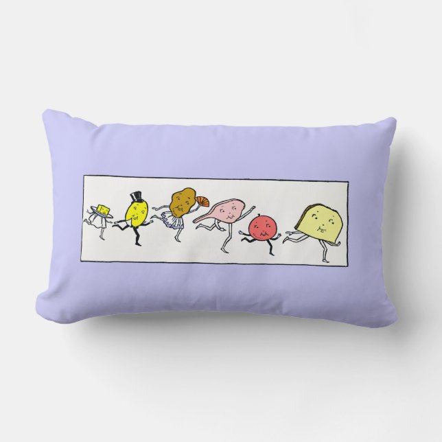 Aliments favoris Vintage Art Coussin (Recto)