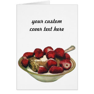 Aliments vintages Petit déjeuner sain Fraises céré