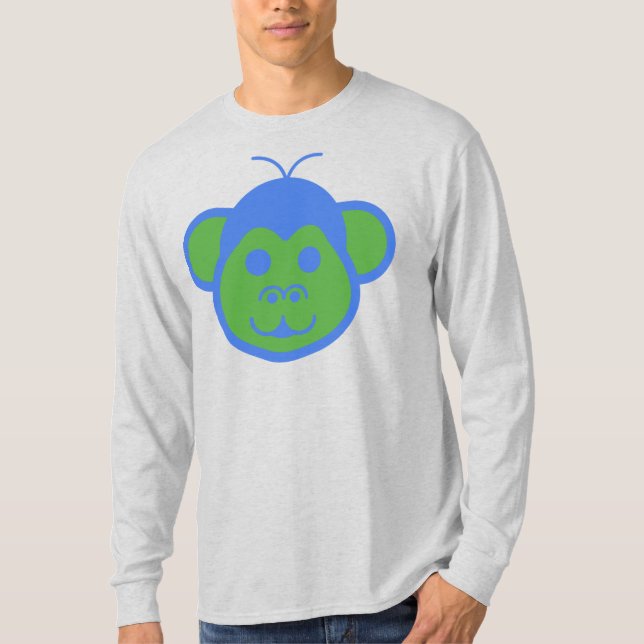 Alimon (Alien Monkey) Basic Long Sleeve T - Shirt (Vorderseite)