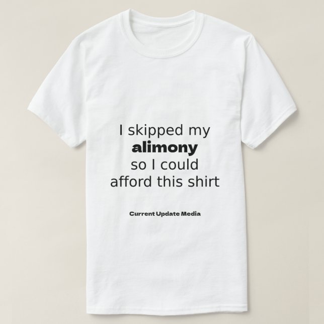 Alimony T-Shirt (Design vorne)