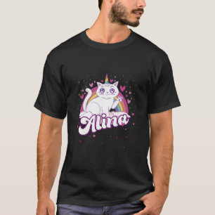 Alina Adorable Name mit schönem Caticorn T-Shirt