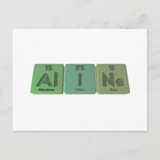 Aline wie Aluminium-Jod-Nebel Postkarte