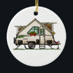 Aliner Pop Up RV Happy Camper Art Keramik Ornament<br><div class="desc">Diese Aliner Pop Up RV Happy Camper Art ist so niedlich wie möglich. Du hast so etwas noch nie gesehen. Eine glückliche Schöpfung aus der Fantasie des kleinen Jungen, der in einem über 70 Jahre alten Künstler lebt. Lass ihm heraus zu kommen und zu spielen, indem er seine lustigen Camper...</div>