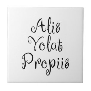 Alis Volat Propiis Fliese