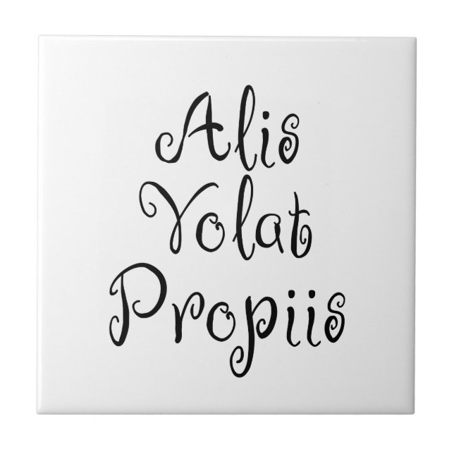 Alis Volat Propiis Fliese (Vorderseite)