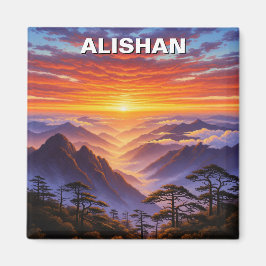 Alishan Taiwan Sunrise Magnet