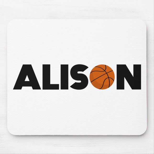 Alison Basketball Mousepad (Vorne)