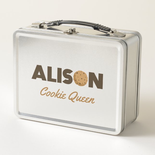 Alison Cookie Queen Metall Brotdose (Vorderseite)