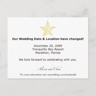 Alison- Datum-Änderung Postkarte