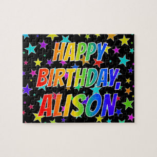 "ALISON" First Name, Fun "HAPPY BIRTHDAY"