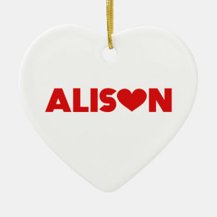 Alison Liebe Keramik Ornament