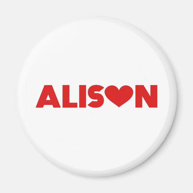Alison Liebe Magnet (Vorne)