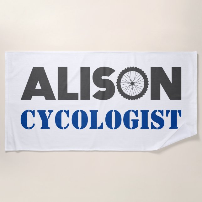 Alison Mountain Biker Strandtuch (Vorderseite)