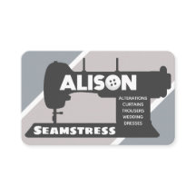 Alison Seamstress Business Card