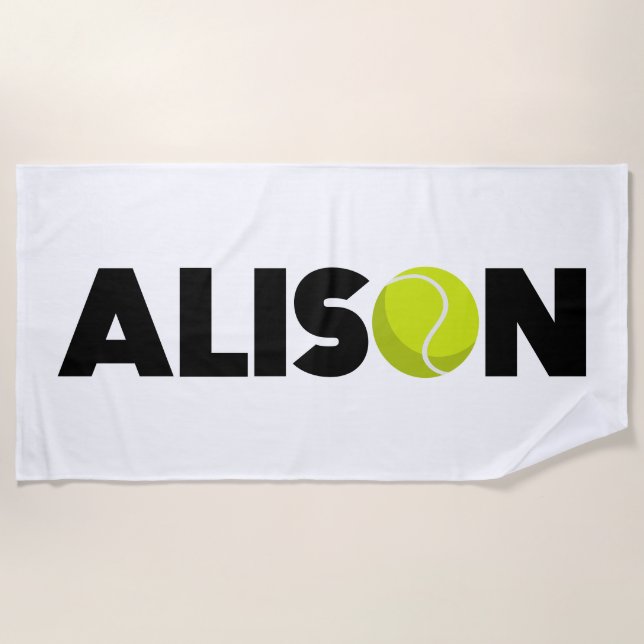 Alison Tennis Strandtuch (Vorderseite)