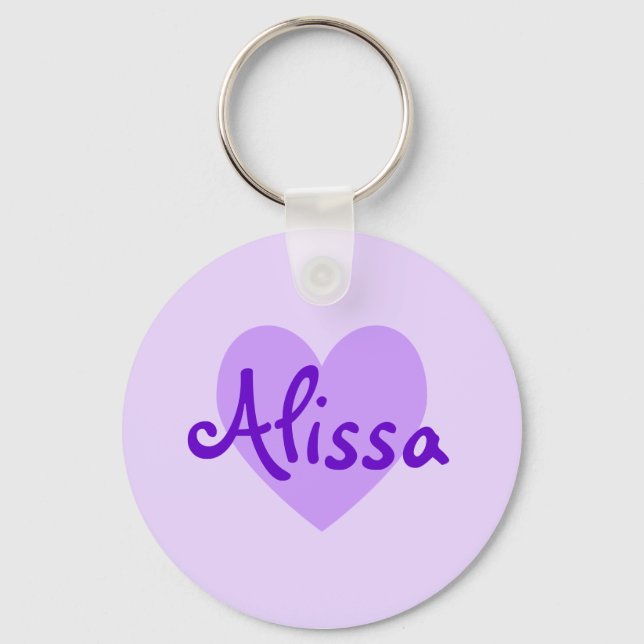 Alissa Lila Schlüsselanhänger (Vorderseite)
