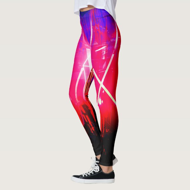 Alistra Electronic Cyber Punk Neon Rave Leggings (Links)