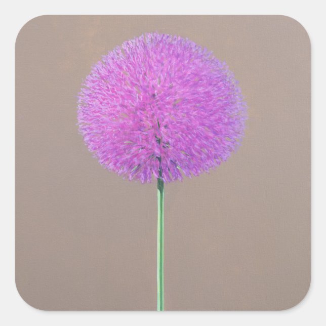 Alium Quadratischer Aufkleber (Vorderseite)