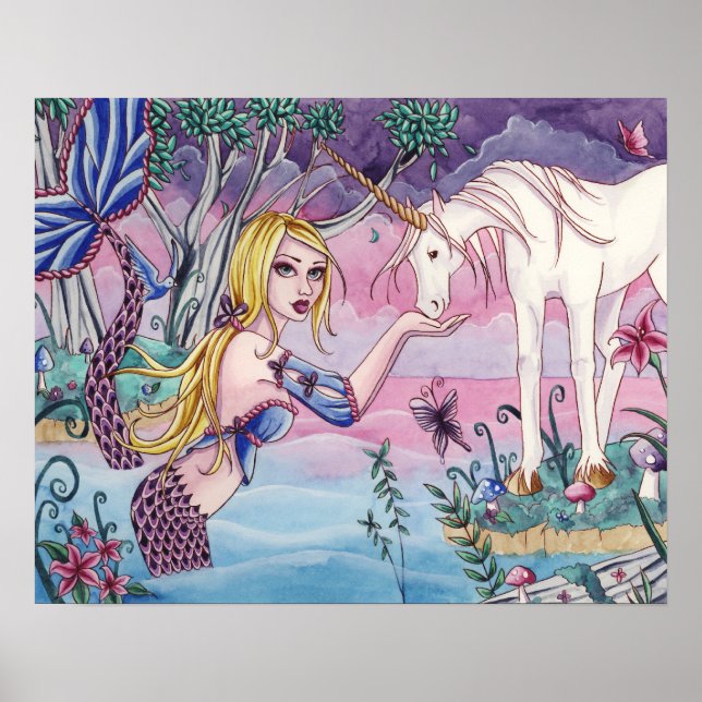 Aliya - Poster de la Sirène et de la licorne (Devant)
