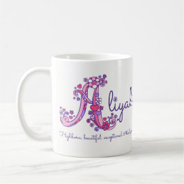Aliyah dekorative A Monogramm-Tasse Kaffeetasse