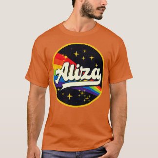 Aliza Rainbow in Space Vintag Style T-Shirt