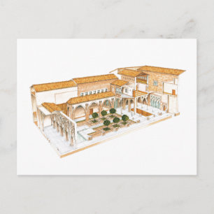 Aljaferia. Zaragoza Spanien. Islamischer Palast. Postkarte