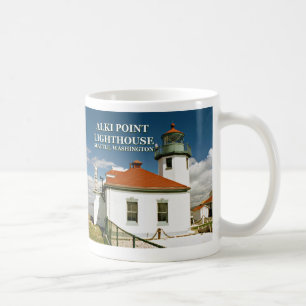 Alki Point Lighthouse, Seattle Washington Mug
