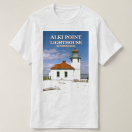 Alki Point Lighthouse, Seattle Washington T - Shir T-Shirt