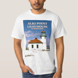 Alki Point Lighthouse, Seattle Washington T - Shir T-Shirt