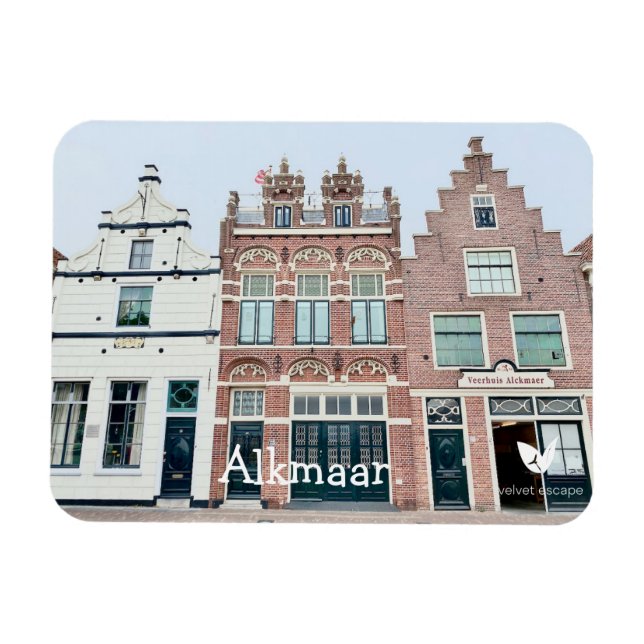 Alkmaar - Kühlschrankmagnet von Velvet Escape Magnet (Horizontal)
