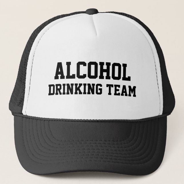 Alkohol Drink Team™ Trucker Hat Truckerkappe (Vorderseite)