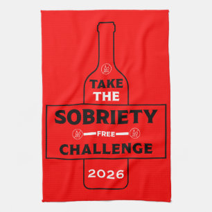 Alkohol frei und nüchtern geschirrtuch