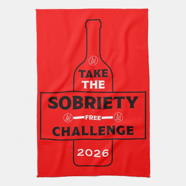Alkohol frei und nüchtern geschirrtuch (Vertikal)