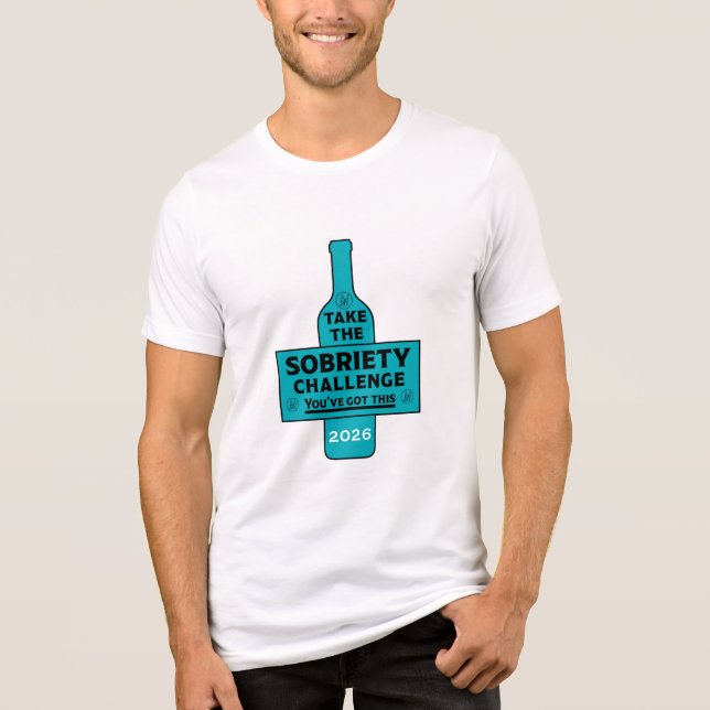 Alkohol frei und nüchtern Tri-Blend shirt (Vorderseite)