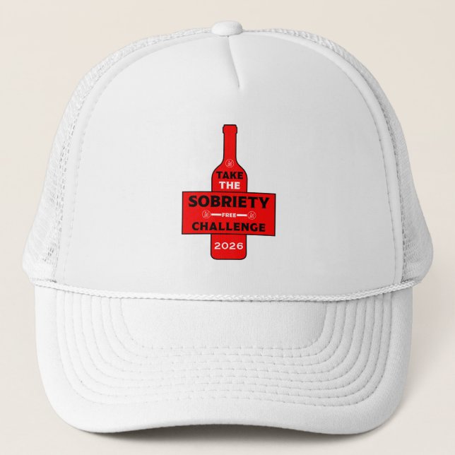 Alkohol frei und nüchtern truckerkappe (Vorderseite)