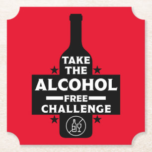 Alkohol frei und nüchtern untersetzer