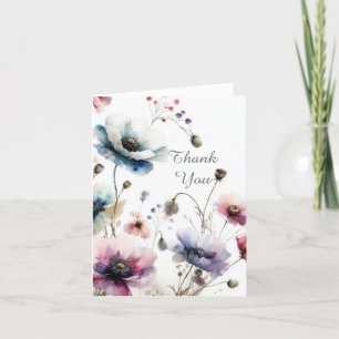 Alkohol-Tinte-Blumen-Dankeschön-Notizkarte Dankeskarte