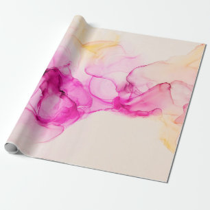 Alkohol-Tinte Meeresstruktur. Zeitgenössische Kuns Geschenkpapier