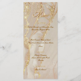 Alkohol Tinte Rosa Glitzer Gold Elegantes Flachmen Menükarte
