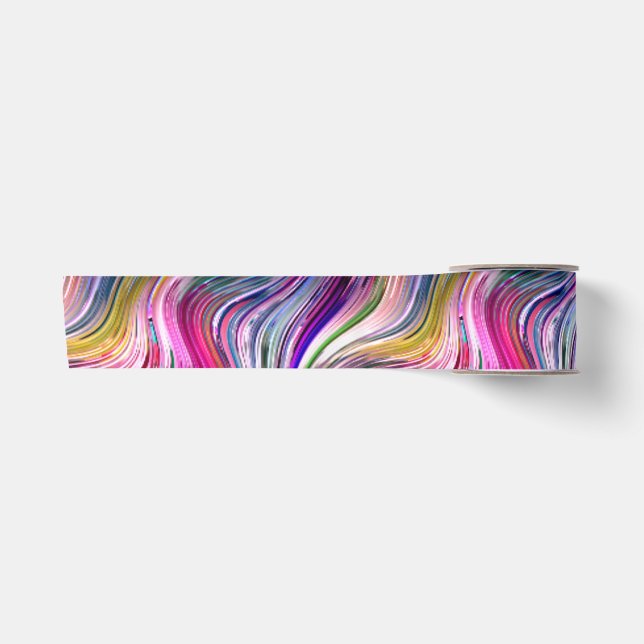 Alkohol Tinte Satin Ribbon Satinband (Vorderseite)
