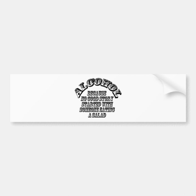 Alkohol - weil autoaufkleber (Vorne)