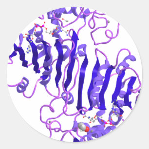 Alkoholdehydrogenase Runder Aufkleber